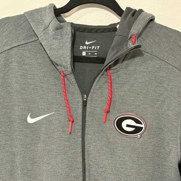 Nike Dri-Fit Georgia Bulldogs Full-Zip Hoodie Jacket Men’s XL Gray - Picture 2 of 4